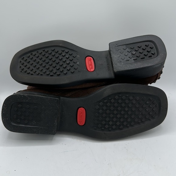 Talbots brown suede ankle booties, size 6AA - Picture 7 of 9